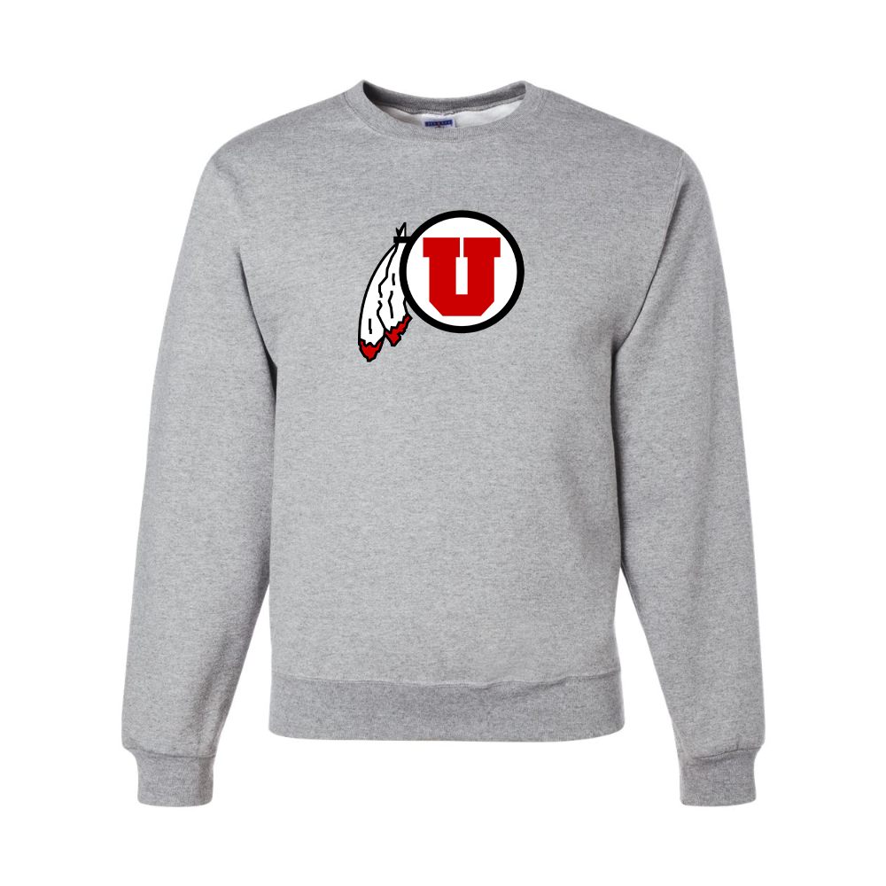 Men's Utah Utes JERZEES NuBlend Crewneck Sweatshirt